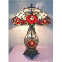 Tiffany Rose-Dfly Mother-Son Table Lamp