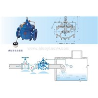 100X remote controlled diaphragm-type ball float valve