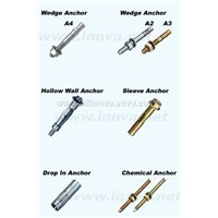 Wedge / Sleeve/ Hollow Wall Anchors, Fasteners, Fixings
