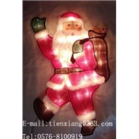 35L window lights with santa clause shape