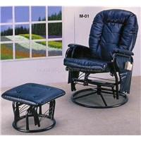 Recliner Chair &amp;amp;amp; Stool set of 2 pcs