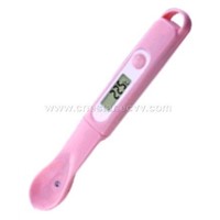 Baby spoon thermometer