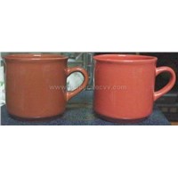 8 OZ Color Glazed Mugs, lead and Cadmium Free