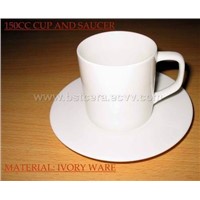Ivory Porcelain cups &amp;amp;amp; saucers