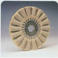 Bias buff with sisal/cotton wave shaped