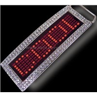 LED Belt Buckles, Scrolling LED Message Badge
