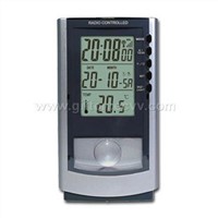 Radio Controlled Clock With Calendar & Thermometer