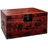 China curio, antique trunks