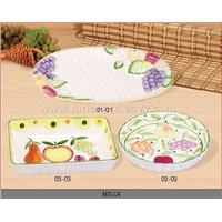 Large fruit plate / Fruit plate/ Rectangle plate