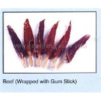 Beef (wrapped with gum stick)