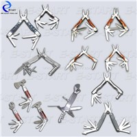 stainless steel multi tool w/color handle