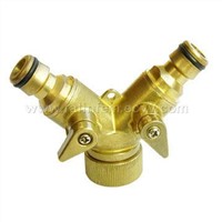 2 Way Hose Connector with Valve
