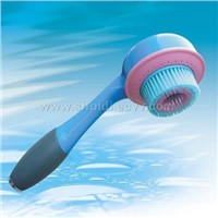 shower head with brush