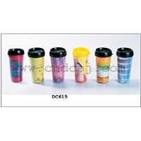 plastic traveling cup mug