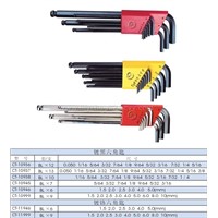 Screwdriver Series-Black-Plated &amp; Chrome-Plated Hex Key Set-CT-109361093710938