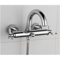 Dual handle bath mixer