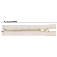 No.4 brass zipper cotton tape c/e autolock