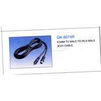 9.5mm TV Male to RCA Male 3C2V cable