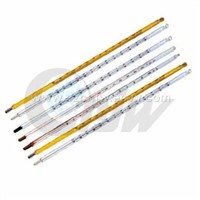 Solid-stem type glass thermometers