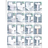 toilet set and basin