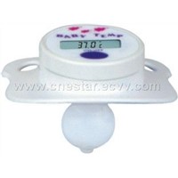 Baby nipple-like thermometer