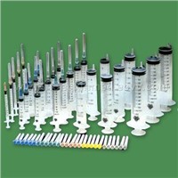 Diposable syringe with needle