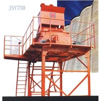 JSY750 twin horizontal shaft concrete mixer