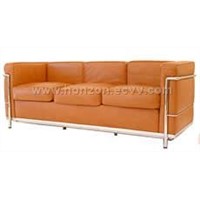 LeCorbusier Leather Sofa(3 Seats)