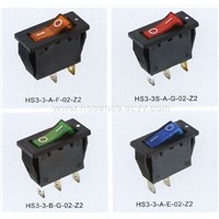 Rocker switch HS3-3