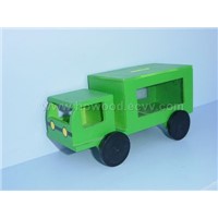 Wooden Truck Toys with Candy Box and Money Saving Box