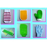 Plastic Bath Gloves
