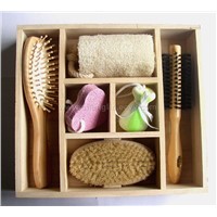 Bath Set Packed in A Wooden Box