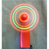 Mini portable fan with band and LED light