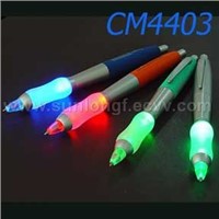 LED light flashing Grip Pen