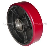 polyurethane wheels with cast iron center