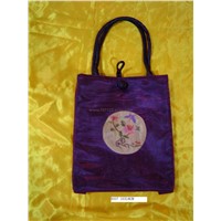 double layer shell handbag w/ embroidery handbag