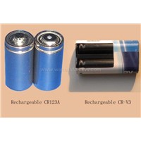 rechargeable CR123A and CR-V3