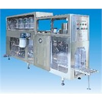 Bottle filling and packing machine