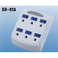 6 Outlet Wall Tap with Auto Night Light