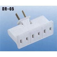 3 Outlet Polarized Swivel Wall Tap