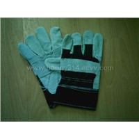 Leather Working Gloves (Denim)