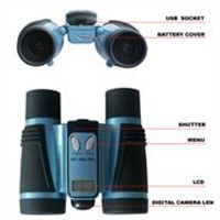Mini digicam binocular with 100,000 pixel