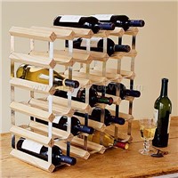 WOODEN WINE BOTTLE RACK