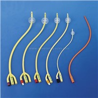 latex foley catheter with silicone coated