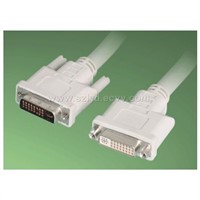 DVI 24+5 Male to DVI 24+5 Female+nut