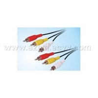 RCA Male*3 to RCA Male*3 three fold cable