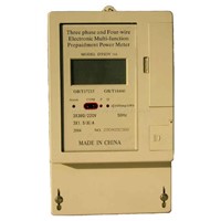 Three-phase multi-rate pre-payment electronic watt-hour meter