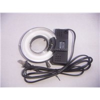 110V or 220V Fluorescent Ring Light for Microscope Use, Black