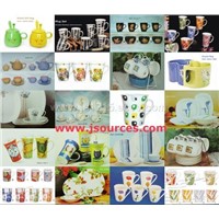 Ceramic Mug, Cup, Saucer, Bowel, Coffee/Tea set (Porcelain, New bone china, Stoneware)