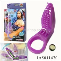 Wireless vibrating cock ring